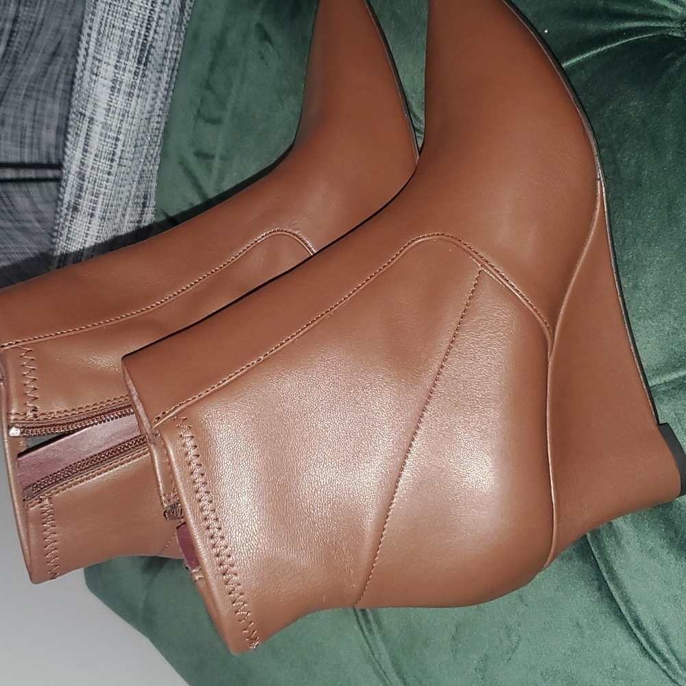 Franco Sarto Brown Booties